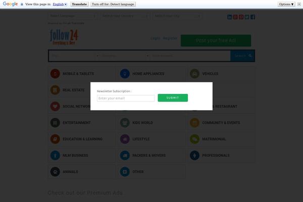 FlatAds theme site design template sample