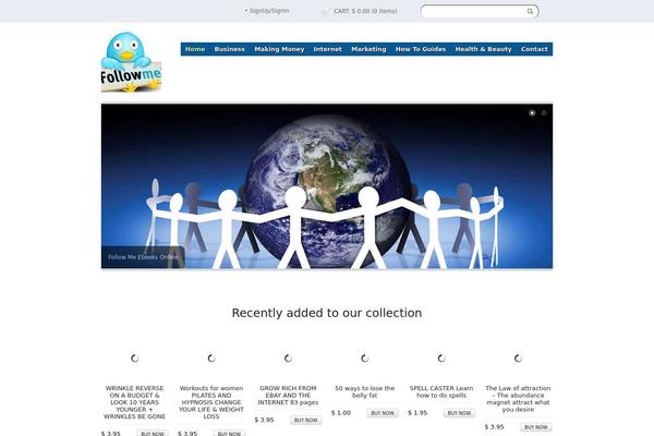 Eshop theme site design template sample