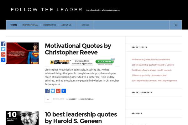 JustWrite theme site design template sample