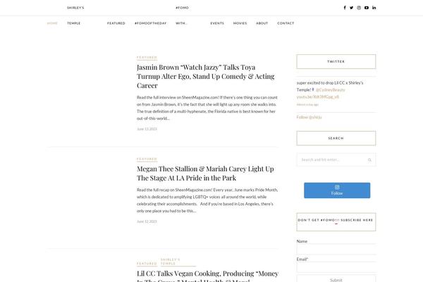 Site using Recent Posts Widget Extended plugin