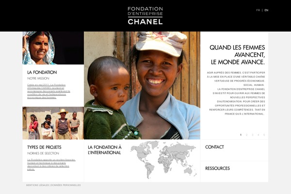 Chanel theme site design template sample