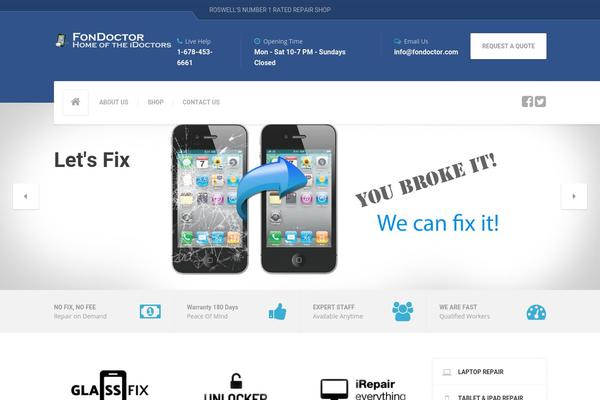 Repairpress-pt theme site design template sample