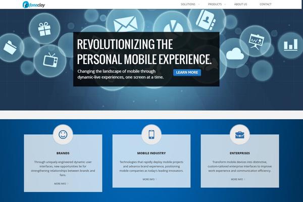 Circles theme site design template sample