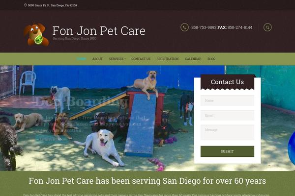 Pets theme site design template sample