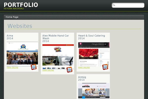 PinBlack theme site design template sample