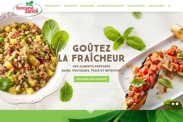 wp-fontainesante theme websites examples