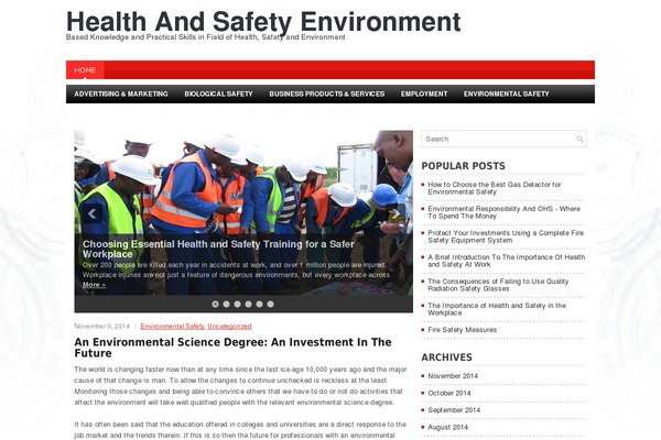 Scientic theme site design template sample