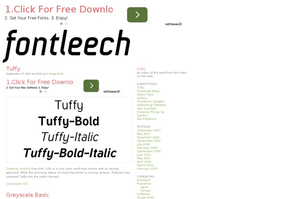 fontleech.com site used Leech