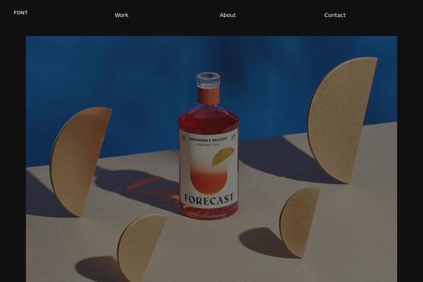 Font theme site design template sample