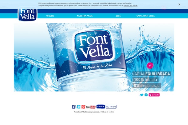 fontvella.es site used Danone