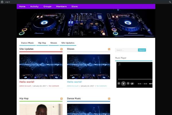 Site using Music Store plugin