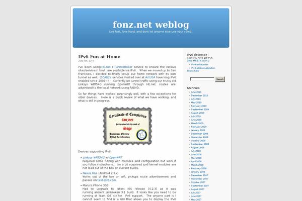 Site using Shockingly Big IE6 Warning plugin