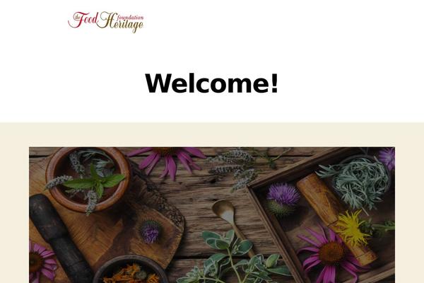 food-heritage.org site used Twenty Twenty