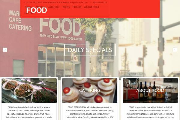 Restaurant theme site design template sample