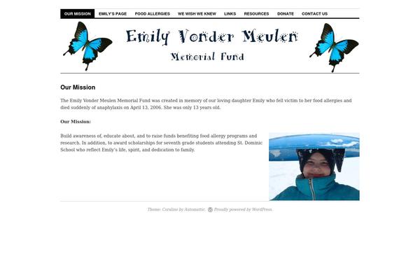 Coraline theme site design template sample