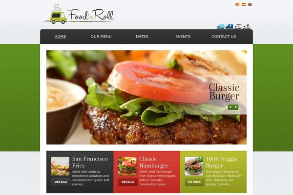 foodandroll.com site used Theme1620