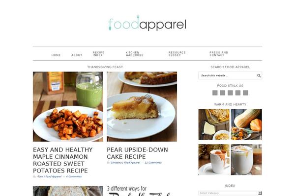 Foodie Pro theme site design template sample