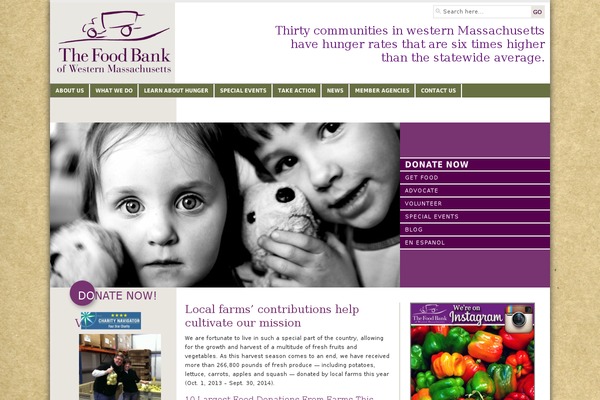 Foodbank theme site design template sample