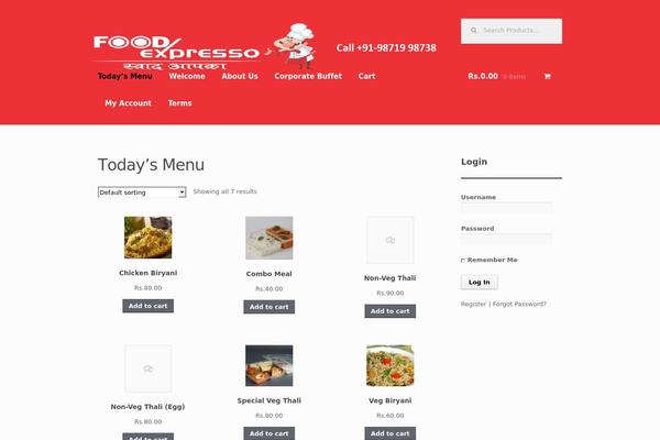 Storefront theme site design template sample