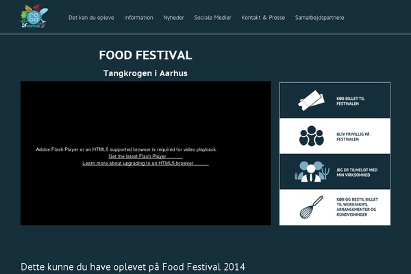 Food theme site design template sample