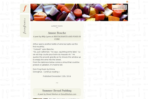 Gastro theme site design template sample