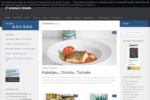 foodfreak.de site used Logbook WP