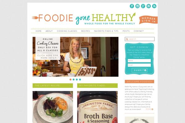 Foodie theme site design template sample