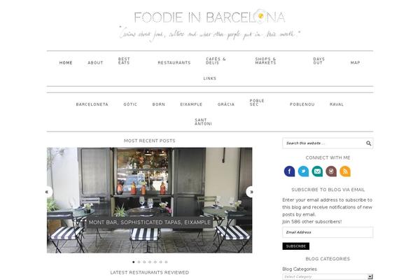 Foodie Pro theme site design template sample