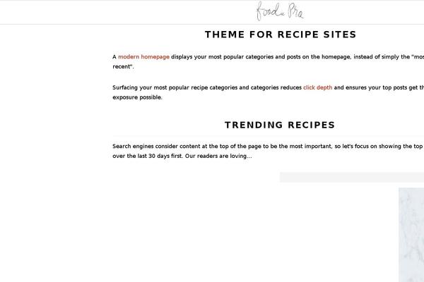 Foodiepro-v444 theme site design template sample