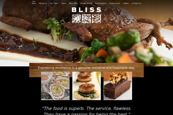 Bliss theme site design template sample