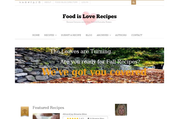 Food & Cook theme site design template sample