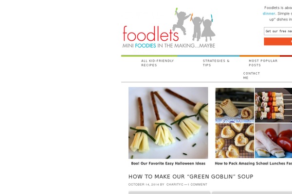 Foodie theme site design template sample