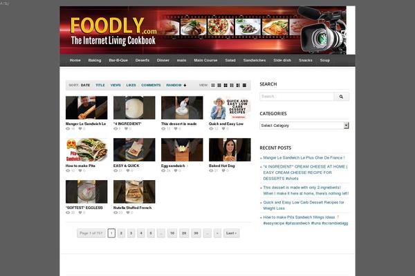 deTube theme site design template sample