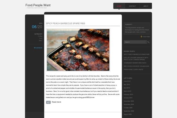 monochrome theme site design template sample