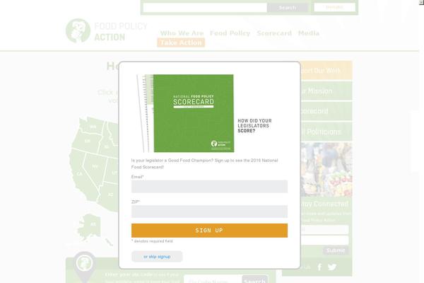 Site using SalsaPress plugin