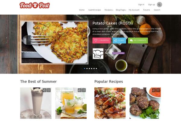 Site using ReciPress plugin