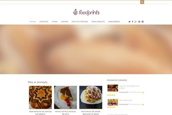 Food & Cook theme site design template sample