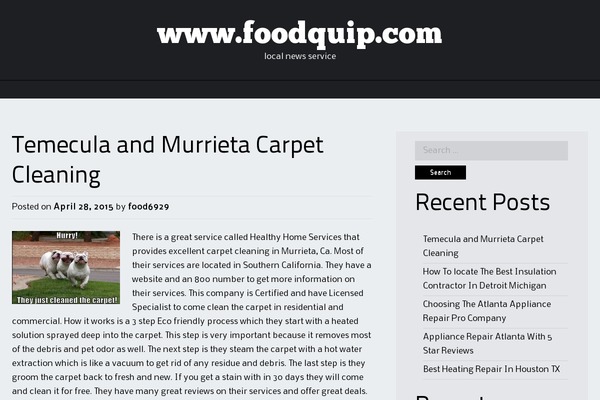 Alexandria theme site design template sample
