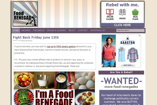 Foodie Pro theme site design template sample