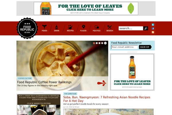 Unified theme site design template sample