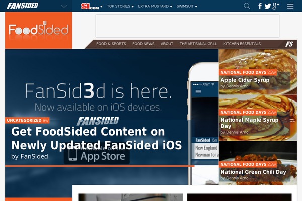 Fansided_v4 theme site design template sample