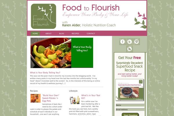 Lifestyle theme site design template sample
