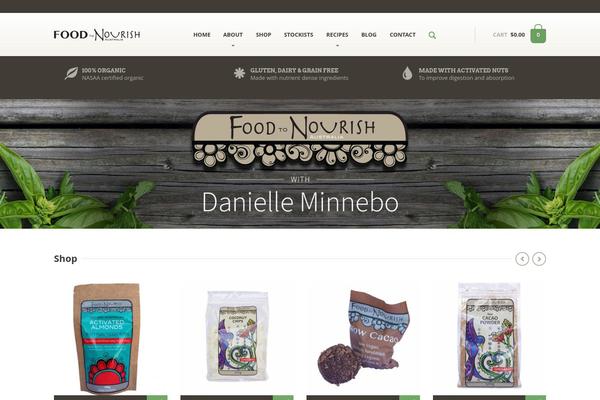 foodtonourish.com.au site used Organique