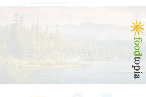 Tesseract theme site design template sample