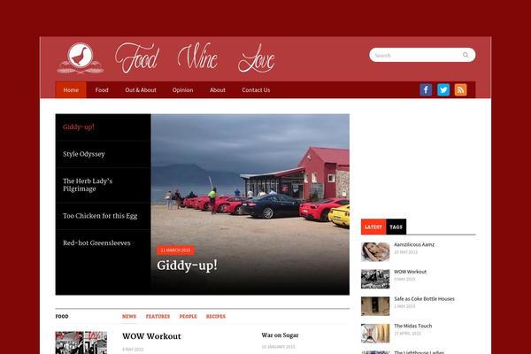 Gazeti theme site design template sample