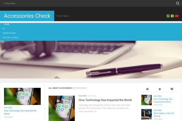 Site using Essential-widgets plugin