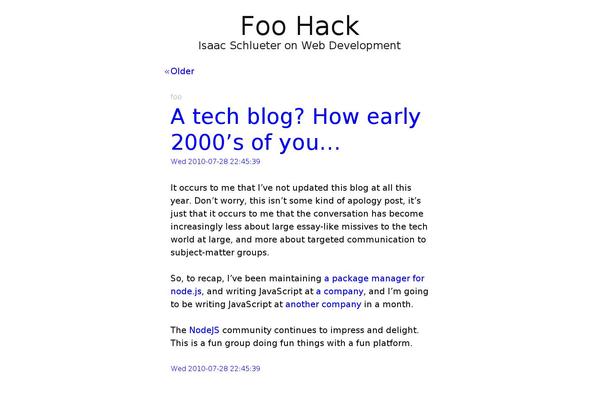 Sandbox theme site design template sample