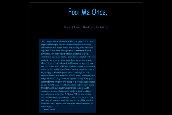 fool-me-once.com site used Blissful-blog