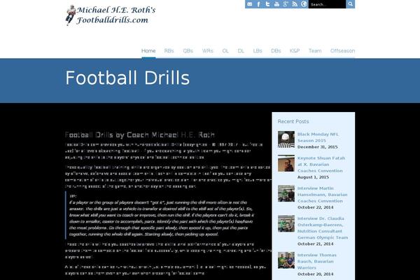 footballdrills.com site used Cosmox