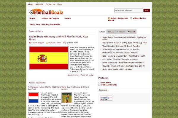 footballgoalz.com site used Visionary